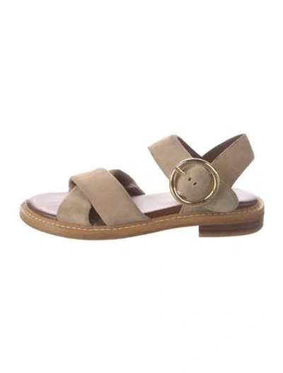 Pre-owned See By Chloé Suede Sandals In Neutrals