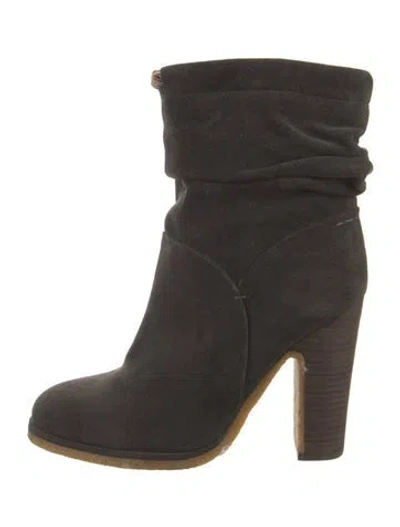 Pre-owned See By Chloé Suede Slouch Boots In Brown