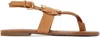 See By Chloé Chany Flat Thong Sandals In 230 Light/pastel Bro