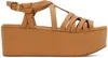 See By Chloé Tan Sierra Heeled Sandals In 230 Light/pastel Bro