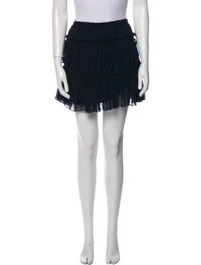 Pre-owned See By Chloé Tassel Accents Mini Skirt In Blue