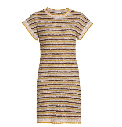 See By Chloé See By Chloe Textured Summer Striped Lurex Knit In Multi