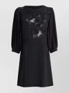 See By Chloé See By Chloe Crepe And Lace Mini Dress