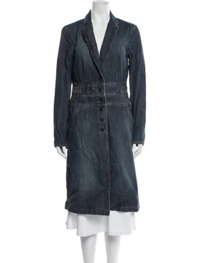 Pre-owned See By Chloé Trench Coat In Blue