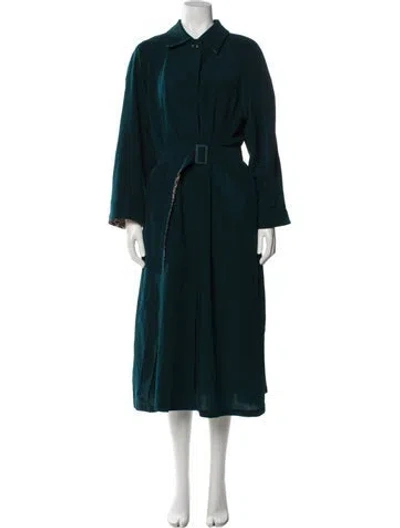 Pre-owned See By Chloé Trench Coat In Green