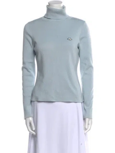 Pre-owned See By Chloé Turtleneck Long Sleeve Sweatshirt In Blue