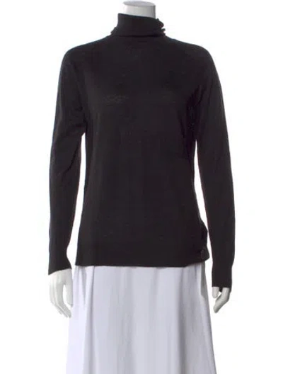 Pre-owned See By Chloé Turtleneck Long Sleeve Top In Black