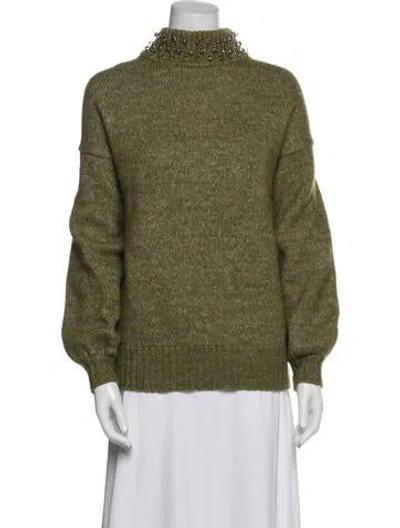 Pre-owned See By Chloé Turtleneck Sweater In Green