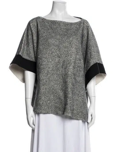 Pre-owned See By Chloé Tweed Pattern Bateau Neckline Sweater In Multicolor