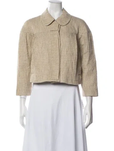 Pre-owned See By Chloé Tweed Pattern Jacket In Neutrals