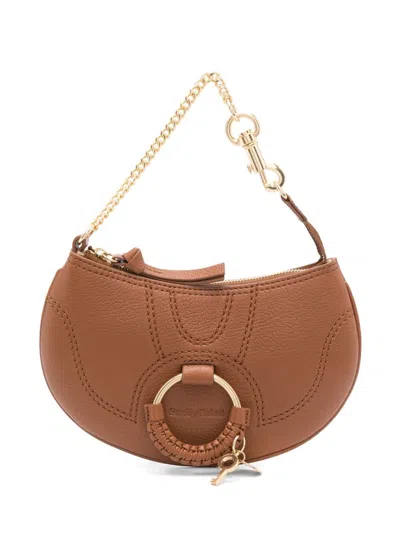 See By Chloé Unique Pebbled Leather Tote Handbag For Women In Brown