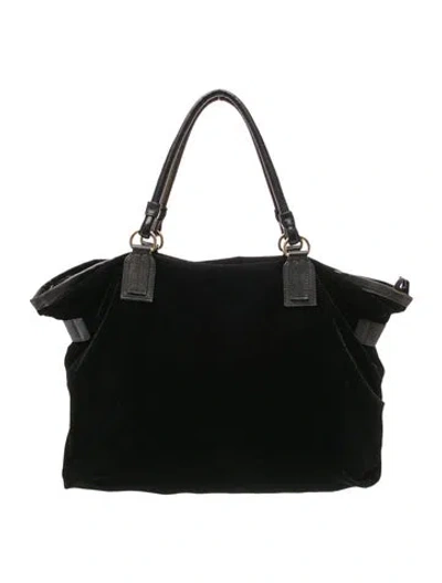 Pre-owned See By Chloé Velvet Messenger Bag In Black