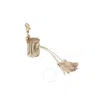See By Chloé See By Chloe Vicki Nano Leather Key Chain In Beige