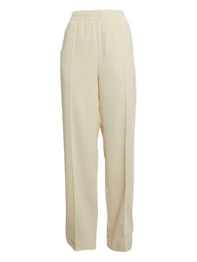 Pre-owned See By Chloé Vintage Elastic-waist Piped Trousers In Neutral