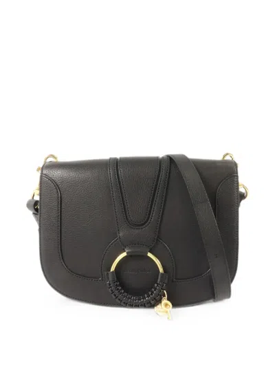 Pre-owned See By Chloé Vintage Hana Leather Shoulder Bag In Black