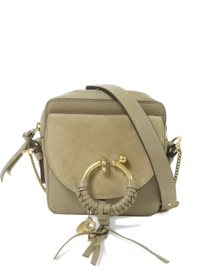Pre-owned See By Chloé Vintage Joan Camera Shoulder Bag In Neutral