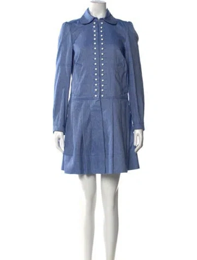 Pre-owned See By Chloé Vintage Mini Dress In Blue