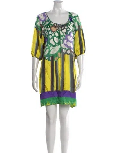 Pre-owned See By Chloé Vintage Mini Dress In Green