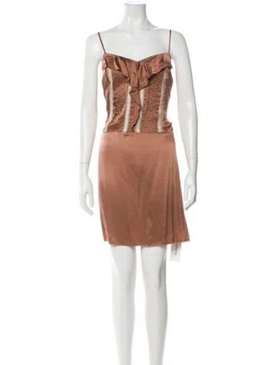 Pre-owned See By Chloé Vintage Mini Dress In Neutral