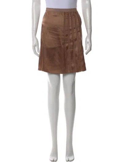Pre-owned See By Chloé Vintage Mini Skirt In Brown