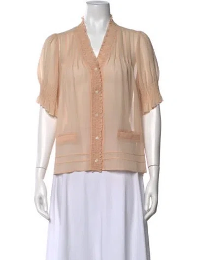 Pre-owned See By Chloé Vintage Silk Blouse In Neutral