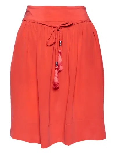 Pre-owned See By Chloé Vintage Tassel-detailing Skirt In Pink