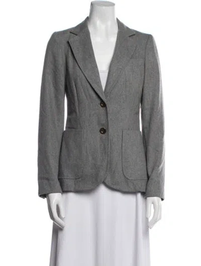 Pre-owned See By Chloé Vintage Wool Blazer In Gray