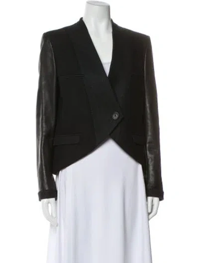 Pre-owned See By Chloé Virgin Wool Blazer In Black