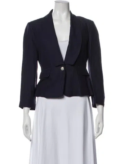 Pre-owned See By Chloé Virgin Wool Blazer In Blue