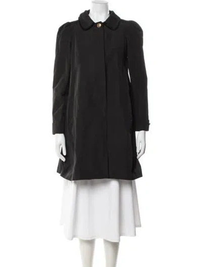Pre-owned See By Chloé Virgin Wool Coat In Black
