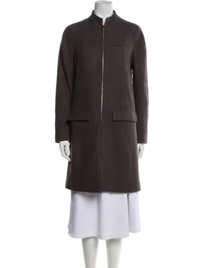 Pre-owned See By Chloé Virgin Wool Coat In Brown
