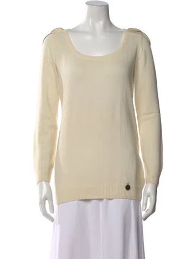 Pre-owned See By Chloé Virgin Wool Crew Neck Sweater In Neutral