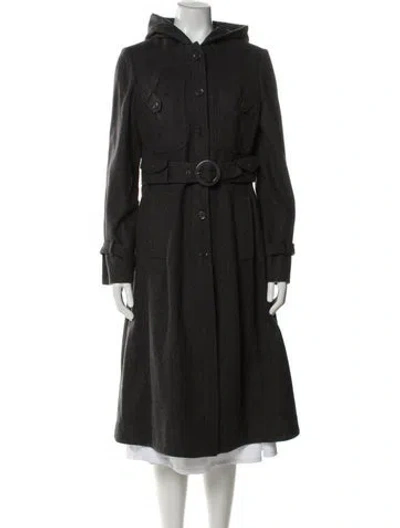 Pre-owned See By Chloé Virgin Wool Fur Coat In Gray