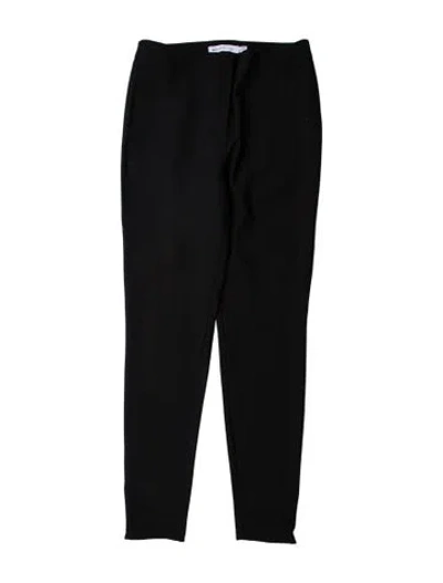 Pre-owned See By Chloé Virgin Wool Skinny Leg Pants In Black