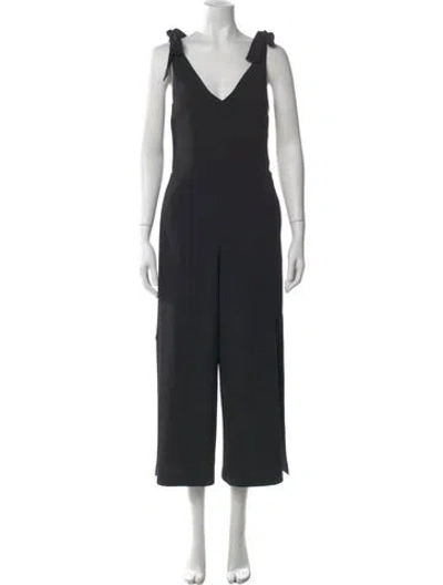 Pre-owned See By Chloé V-neck Jumpsuit In Black