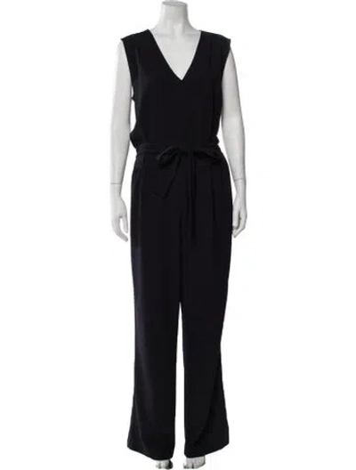Pre-owned See By Chloé V-neck Jumpsuit In Blue