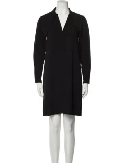 Pre-owned See By Chloé V-neck Mini Dress In Black