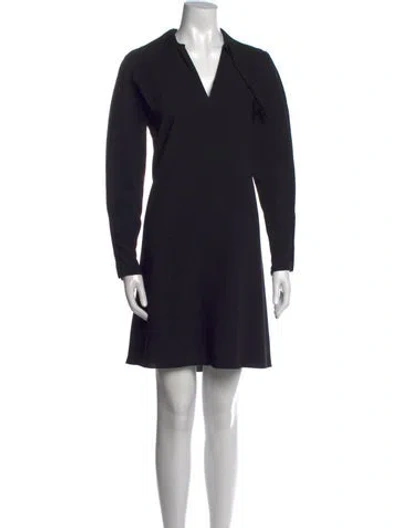 Pre-owned See By Chloé V-neck Mini Dress In Black