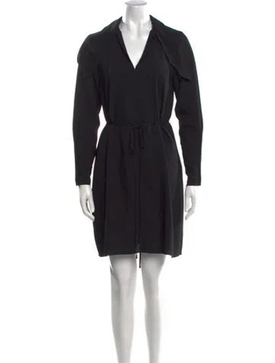 Pre-owned See By Chloé V-neck Mini Dress In Black