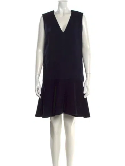 Pre-owned See By Chloé V-neck Mini Dress In Black