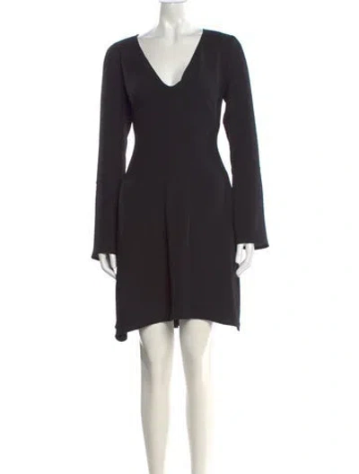 Pre-owned See By Chloé V-neck Mini Dress In Black