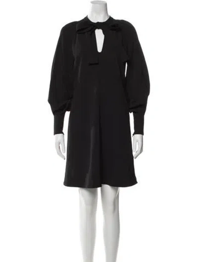 Pre-owned See By Chloé V-neck Mini Dress In Black