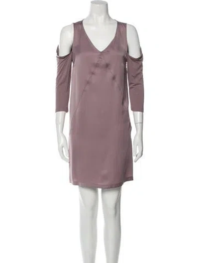 Pre-owned See By Chloé V-neck Mini Dress In Blue