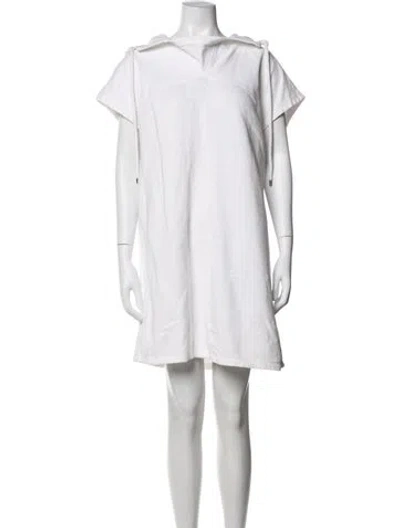 Pre-owned See By Chloé V-neck Mini Dress In Neutrals
