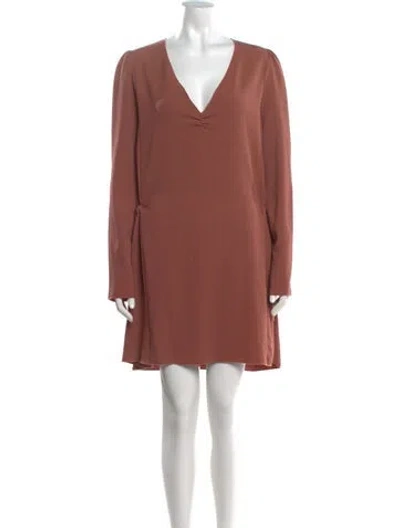 Pre-owned See By Chloé V-neck Mini Dress In Pink