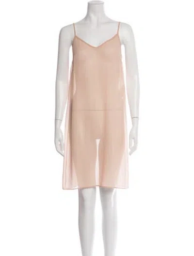 Pre-owned See By Chloé V-neck Mini Dress In Pink