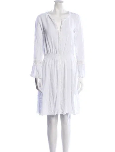 Pre-owned See By Chloé V-neck Mini Dress In White