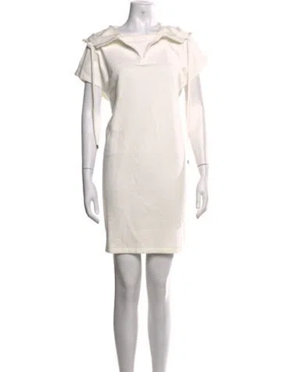 Pre-owned See By Chloé V-neck Mini Dress In White