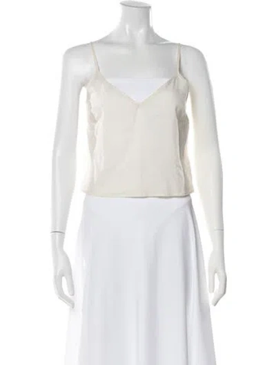 Pre-owned See By Chloé V-neck Sleeveless Top In Neutral
