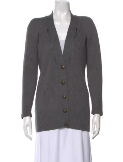 Pre-owned See By Chloé V-neck Sweater In Gray